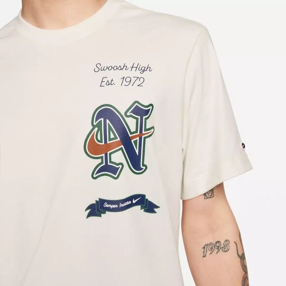 Nike Big Boys' Sportswear Swoosh Jr. High Gel Tee Sz Small - Picture 3 of 8